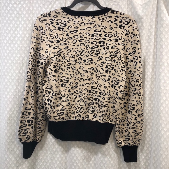 RACHEL ROY • Leo cheetah print sweater LARGE - Picture 6 of 6